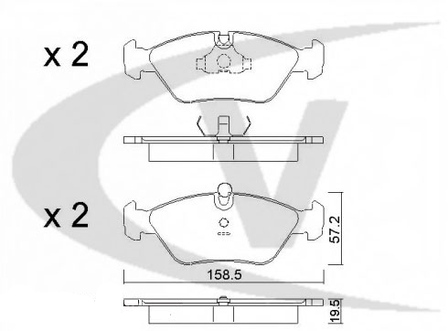 Febi Bilstein brake pads front